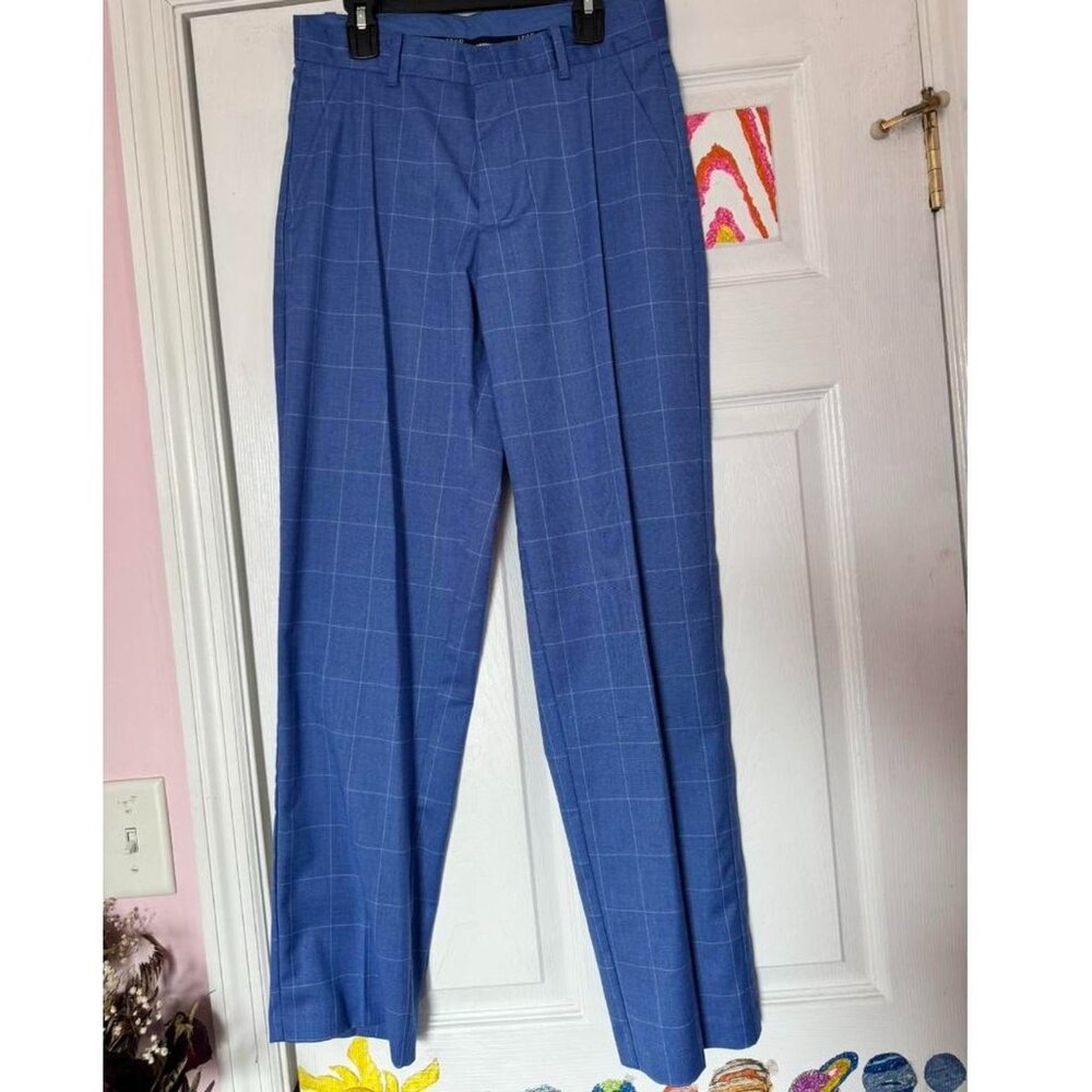 Izod Blue Flat Front Stretch Devant Plat Extensible Dress Pants 💙
